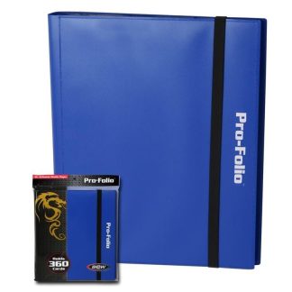 CARPETA BCW 360 CARTAS ELASTICO FOLIO - BLUE