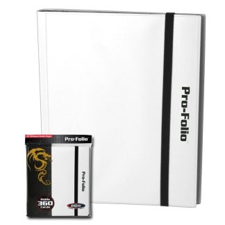 CARPETA BCW 360 CARTAS ELASTICO FOLIO - WHITE