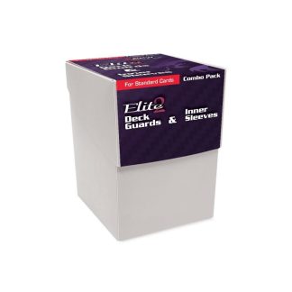 COMBO PACK: 100 ELITE 2 DECK GUARDS + 100 INNER SLEEVES + DECKBOX BLANCO