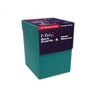 COMBO PACK: 100 ELITE 2 DECK GUARDS + 100 INNER SLEEVES + DECKBOX TEAL