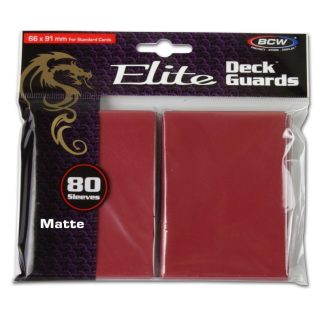 PROT-BCW ELITE MATTE 80 UNIDADES - RED