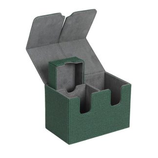 Double Deck Box with Tray - Green - Card Planet