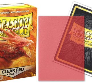 PROT-DRAGON SHIELD 100 MATTE - CLEAR RED
