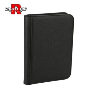 CARPETA ECOCUERO 360 CARTAS CIERRE ARMADILLO BLACK