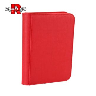 CARPETA ECOCUERO 360 CARTAS CIERRE ARMADILLO RED
