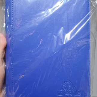 CARPETA ECOCUERO 160 CARTAS CIERRE ARMADILLO BLUE