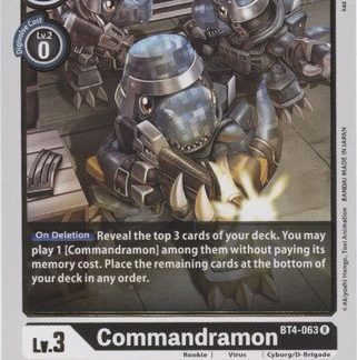 Commandramon - BT4-063 - Rare