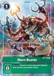 Horn Buster - BT1-108 C - Tamer's Evolution Box Promo