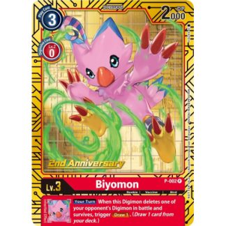 Biyomon - P-002 (2nd Anniversary Card Set)