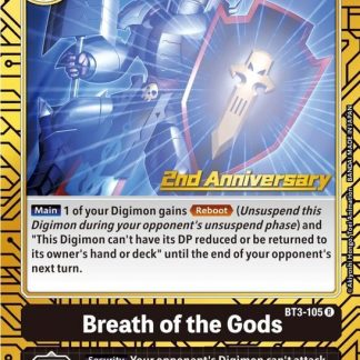 Breath of the Gods - BT3-105 (2nd Anniversary Card Set)