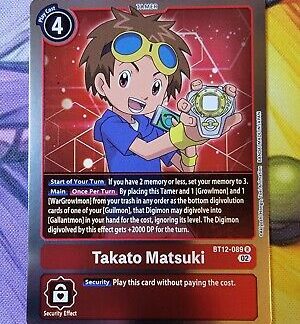 Takato Matsuki (Alternate Art) - BT12-089 - Rare Foil