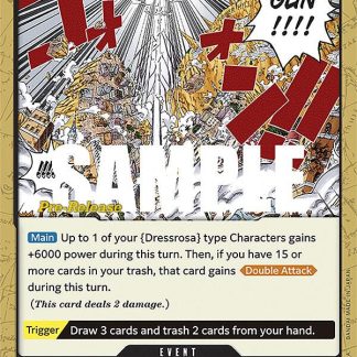 Gum-Gum King Kong Gun - Kingdoms of Intrigue Pre-Release Cards (OP04 PRE)