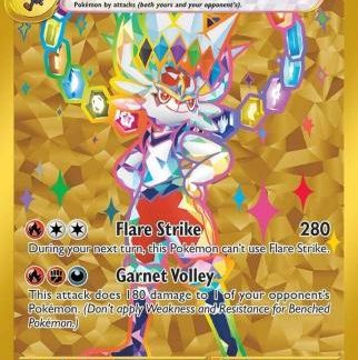 Cinderace ex - SVP163 - Gold Rare Promo