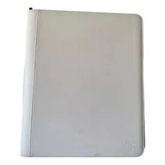 CARPETA ECOCUERO 160 CARTAS CIERRE ARMADILLO WHITE