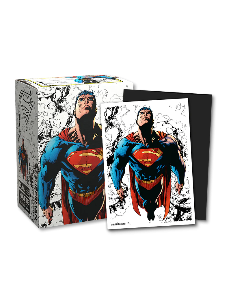 PROT-DRAGON SHIELD 100 MATTE DUAL ART- SUPERMAN CORE COLOR