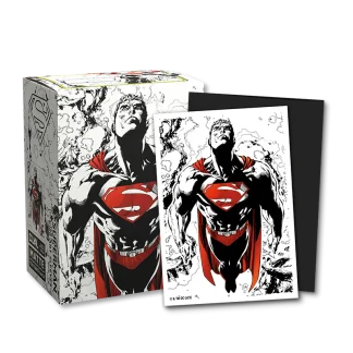 PROT-DRAGON SHIELD 100 MATTE DUAL ART- SUPERMAN CORE RED