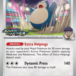Hop's Snorlax – SVP184 – Prerelease Promo + Prerelease Pack