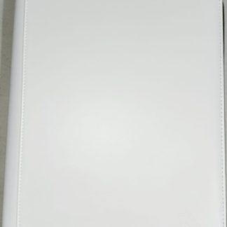 CARPETA ECOCUERO 360 CARTAS CIERRE ARMADILLO WHITE