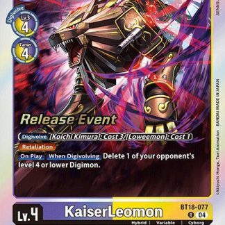 KaiserLeomon - Release Special Booster 2.0 Celebration Event Cards (BT18-19_PR)