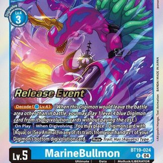 MarineBullmon - Release Special Booster 2.0 Celebration Event Cards (BT18-19_PR)