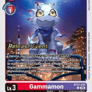 Gammamon - World Convergence Release Event Cards (BT21_PR)