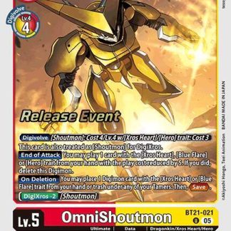OmniShoutmon - World Convergence Release Event Cards - (BT21_PR)