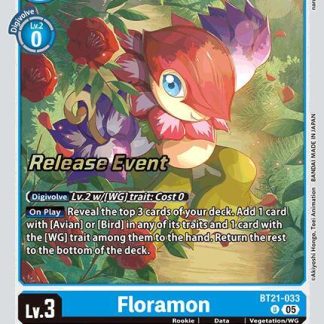 Floramon - World Convergence Release Event Cards (BT21_PR)