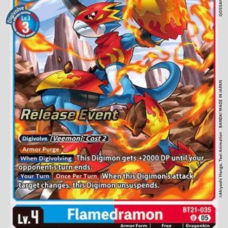 Flamedramon - World Convergence Release Event Cards (BT21_PR)