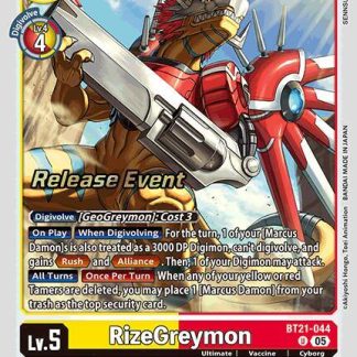 RizeGreymon - World Convergence Release Event Cards - (BT21_PR)