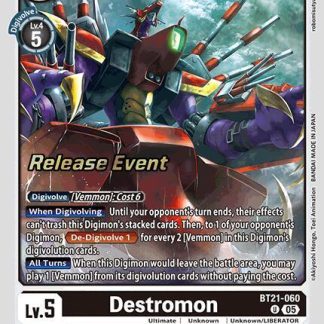 Destromon - World Convergence Release Event Cards (BT21_PR)