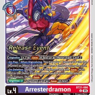 Arresterdramon - World Convergence Release Event Cards (BT21_PR)