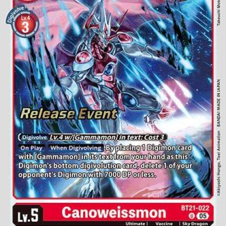 Canoweissmon - World Convergence Release Event Cards (BT21_PR)