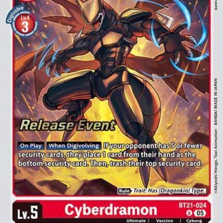Cyberdramon - World Convergence Release Event Cards (BT21_PR)