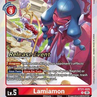Lamiamon - World Convergence Release Event Cards (BT21_PR)
