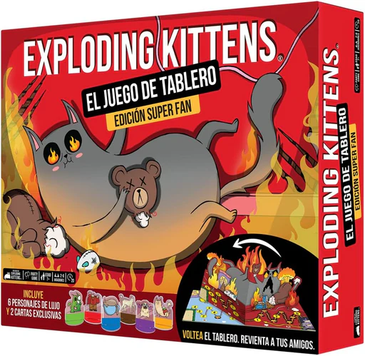 Exploding Kittens - El juego de tablero (Edición Super Fan)