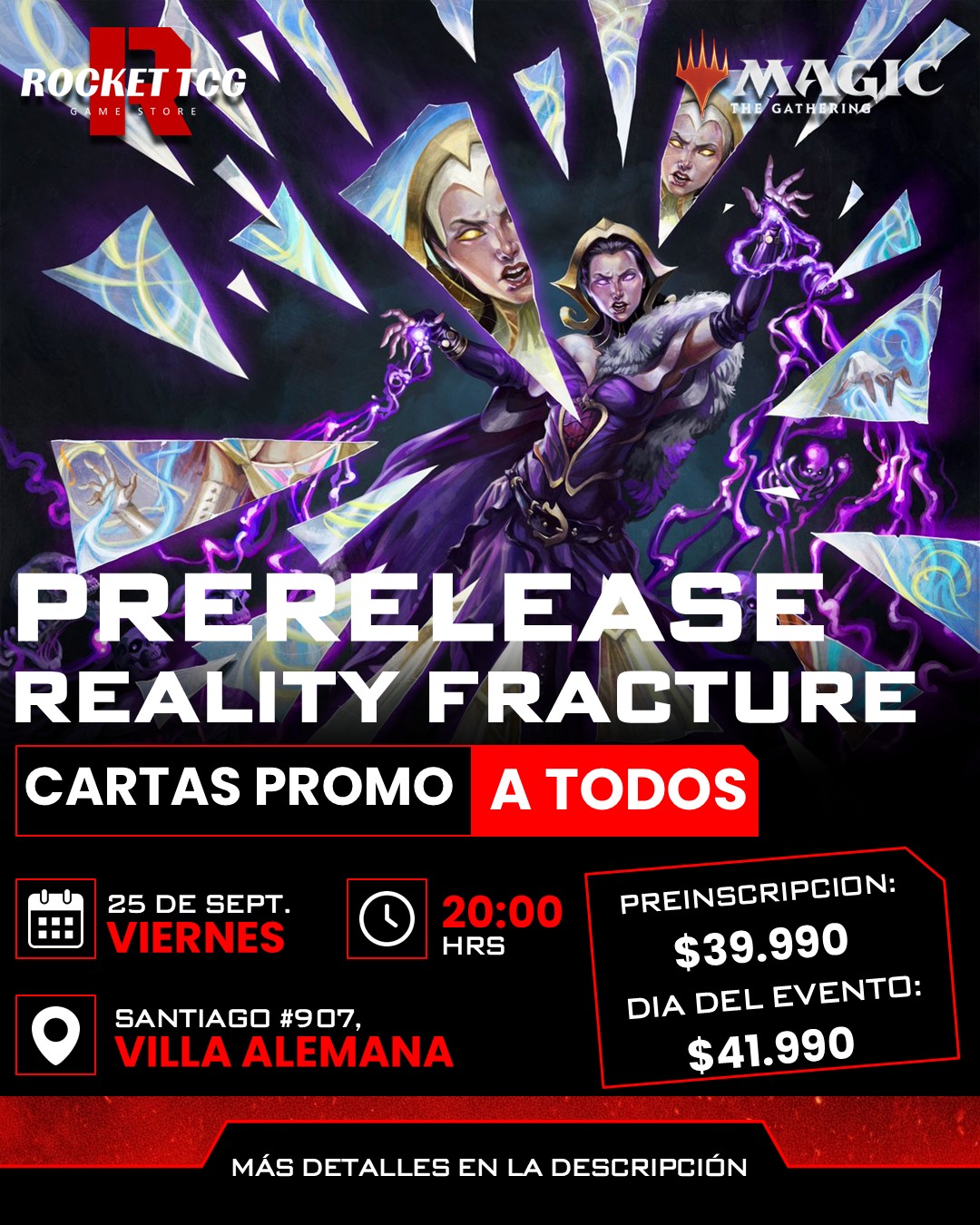 Prerelease Reality Fracture Viernes 25/09