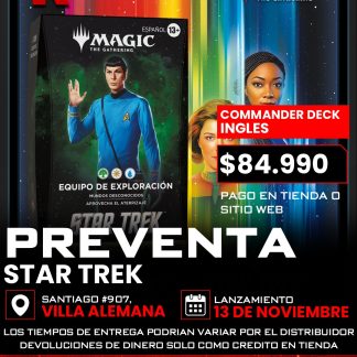 Preventa Commander Deck Star Trek - Ingles - Equipo de Exploracion