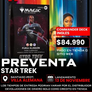 Preventa Commander Deck Star Trek - Ingles - Furia Klingon
