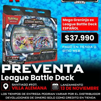 Preventa Mega Greninja ex League Battle Deck (2026) Español
