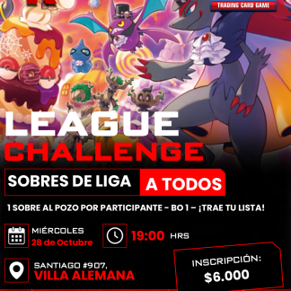 League Challenge Miércoles 28 de Octubre - 19:00 hrs