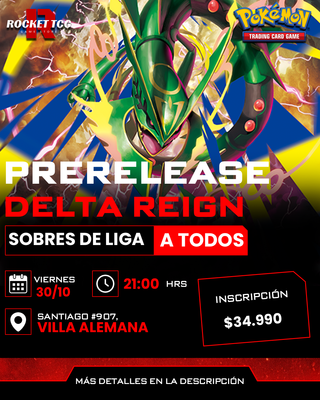 Prerelease Delta Reign NOCTURNO 30 de Octubre 21:00 hrs